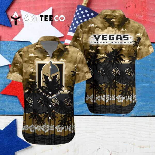 Vegas Golden Knights And Tree Hawaiian Shirt 4