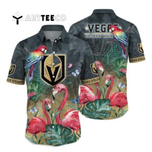 Vegas Golden Knights Flamigo Summer Hawaiian shirt 1