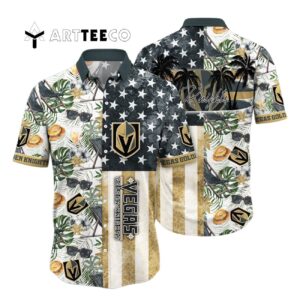 Vegas Golden Knights Flower For Fans Summer Hawaiian shirt 1