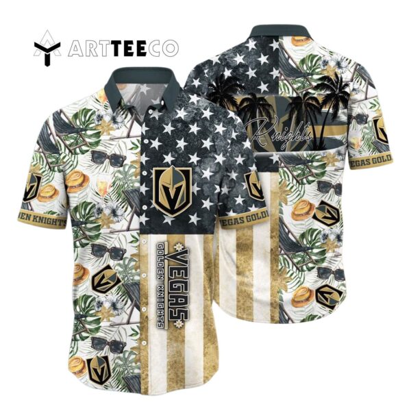 Vegas Golden Knights Flower For Fans Summer Hawaiian shirt 1