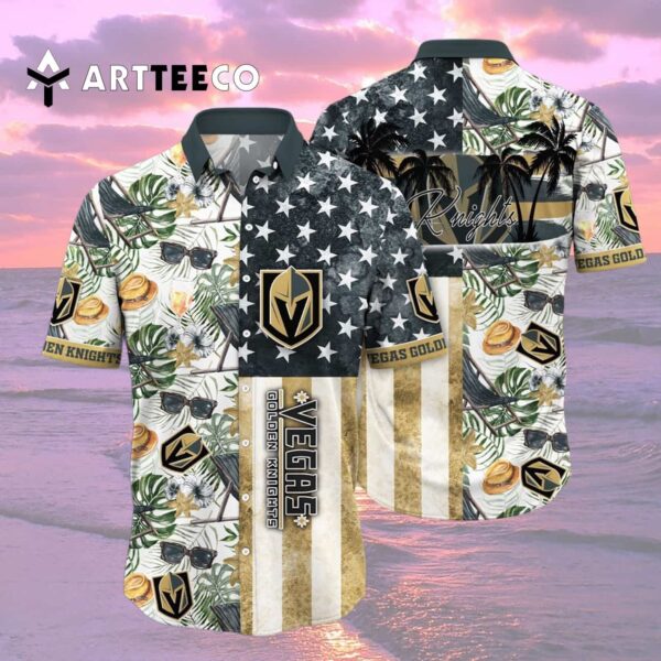 Vegas Golden Knights Flower For Fans Summer Hawaiian shirt 2