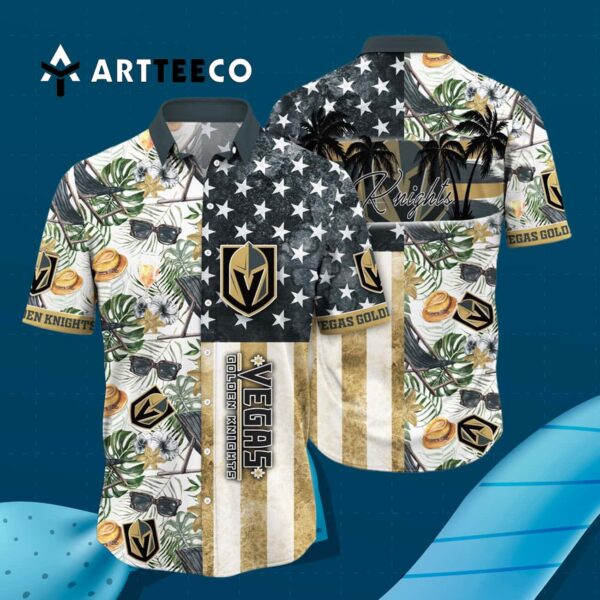 Vegas Golden Knights Flower For Fans Summer Hawaiian shirt 3