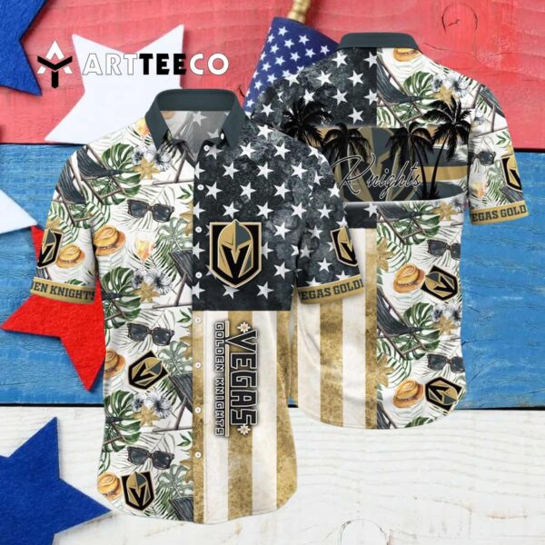 Vegas Golden Knights Flower For Fans Summer Hawaiian shirt 4
