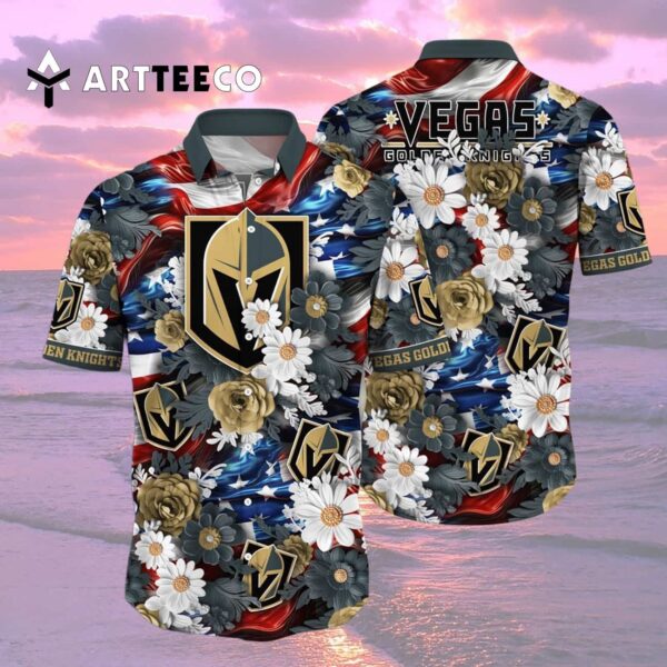Vegas Golden Knights Independence Day Summer Hawaiian shirt 2