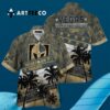 Vegas Golden Knights Palm Tree Pattern Shirt Hawaiian shirt 3