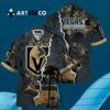 Vegas Golden Knights Palm Tree Summer Hawaiian shirt 3