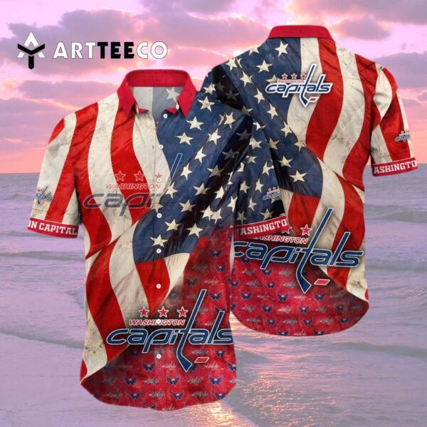 Washington Capitals American Hawaiian shirt 2