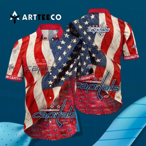 Washington Capitals American Hawaiian shirt 3