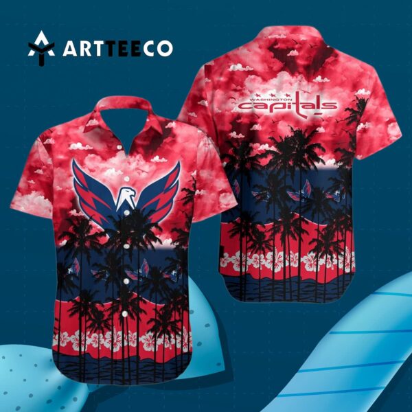 Washington Capitals And Tree Hawaiian shirt 3