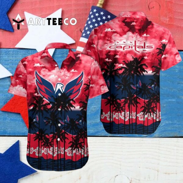 Washington Capitals And Tree Hawaiian shirt 4