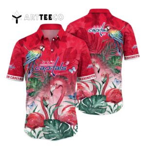 Washington Capitals Flamigo Summer Hawaiian shirt 1