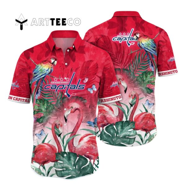 Washington Capitals Flamigo Summer Hawaiian shirt 1