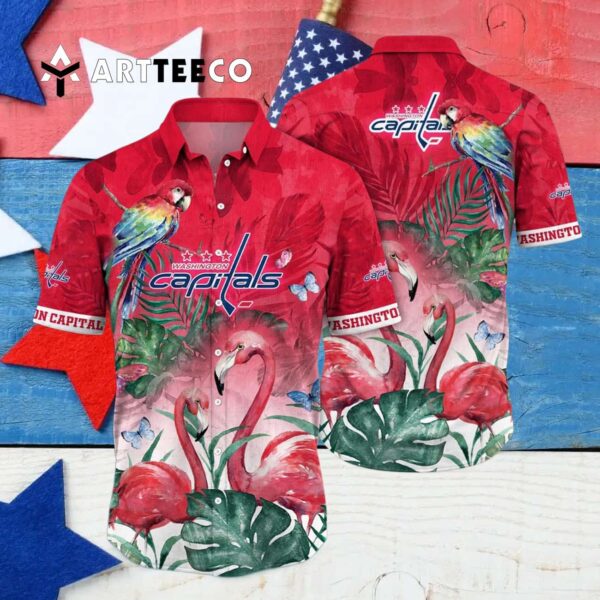 Washington Capitals Flamigo Summer Hawaiian shirt 4