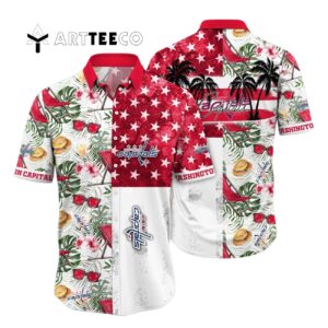 Washington Capitals Flower For Fans Summer Hawaiian shirt 1