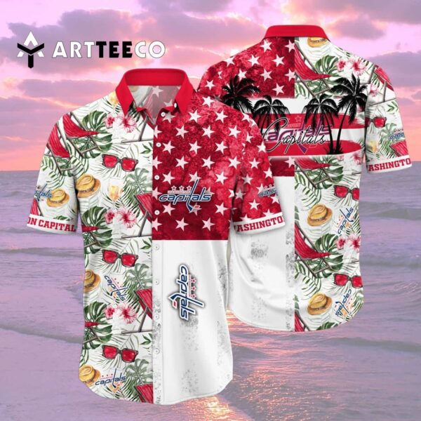 Washington Capitals Flower For Fans Summer Hawaiian shirt 2