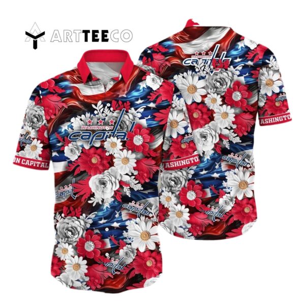Washington Capitals Independence Day Summer Hawaiian shirt 1