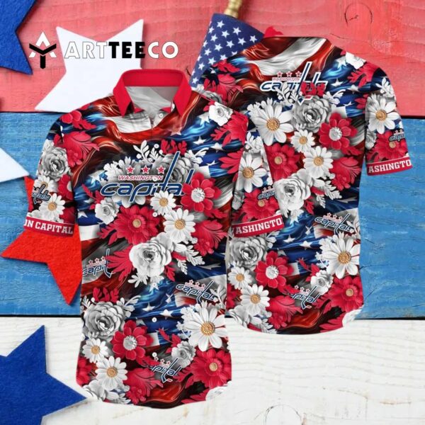 Washington Capitals Independence Day Summer Hawaiian shirt 4