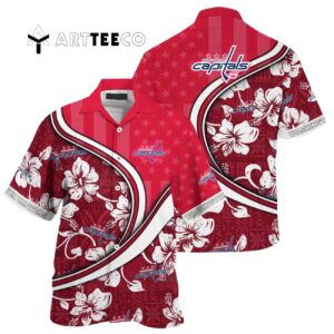 Washington Capitals Summer Flower Hawaiian shirt 1