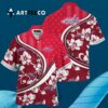 Washington Capitals Summer Flower Hawaiian shirt 3
