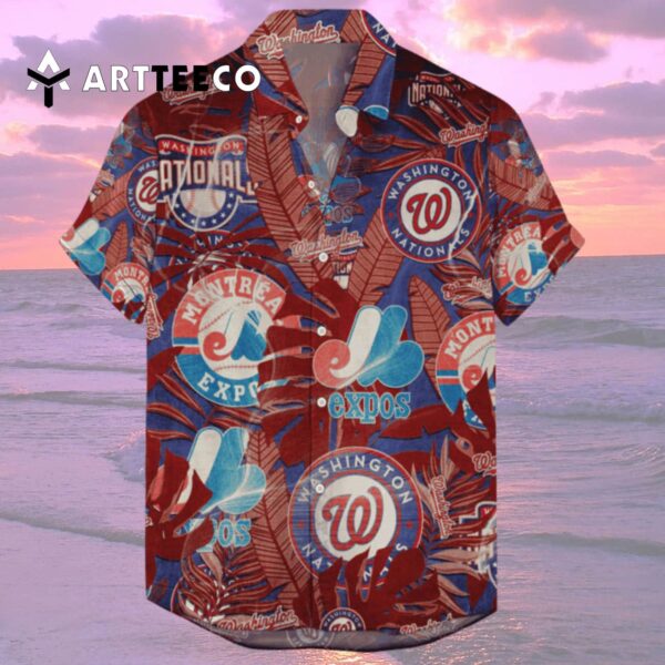 Washington Nationals Retro Logo Hawaiian Shirt 2
