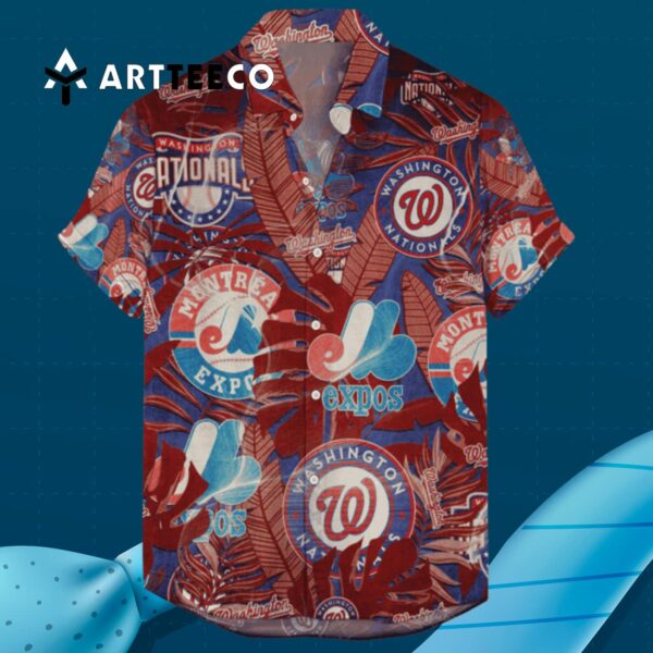 Washington Nationals Retro Logo Hawaiian Shirt 3