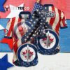 Winnipeg Jets American Flag Summer Hawaiian shirt 4