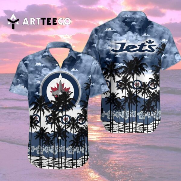 Winnipeg Jets And Tree Hawaiian shirt 2