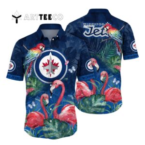 Winnipeg Jets Flamigo Summer Hawaiian shirt 1
