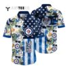 Winnipeg Jets Flower For Fans Summer Football Shirts Hawaiian shirt 1