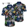 Winnipeg Jets Flower For Fans Summer Hawaiian shirt 1