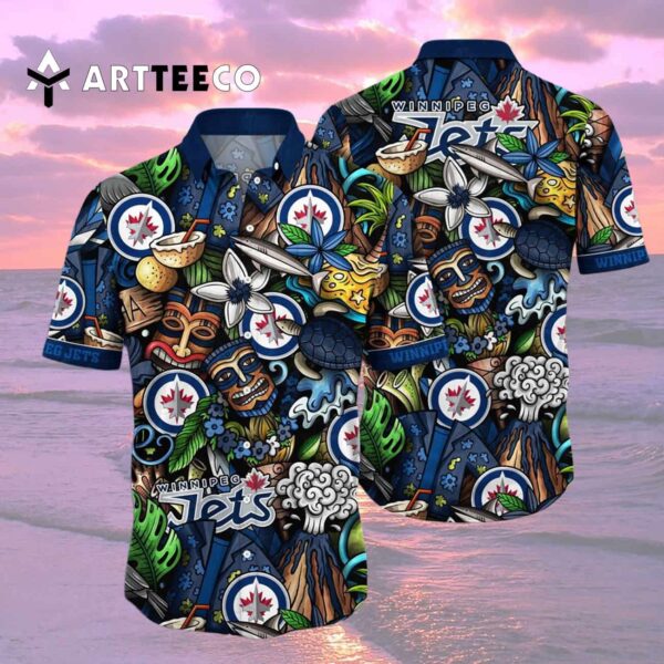 Winnipeg Jets Flower For Fans Summer Hawaiian shirt 2