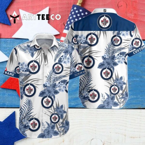 Winnipeg Jets Hockey For Fans Hawaiian shirt 4