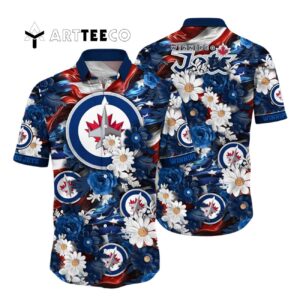 Winnipeg Jets Independence Day Summer Shirts Hawaiian shirt 1