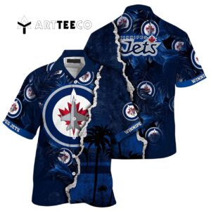 Winnipeg Jets Palm Tree Summer Hawaiian shirt 1