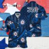 Winnipeg Jets Summer Flower Hawaiian shirt 4