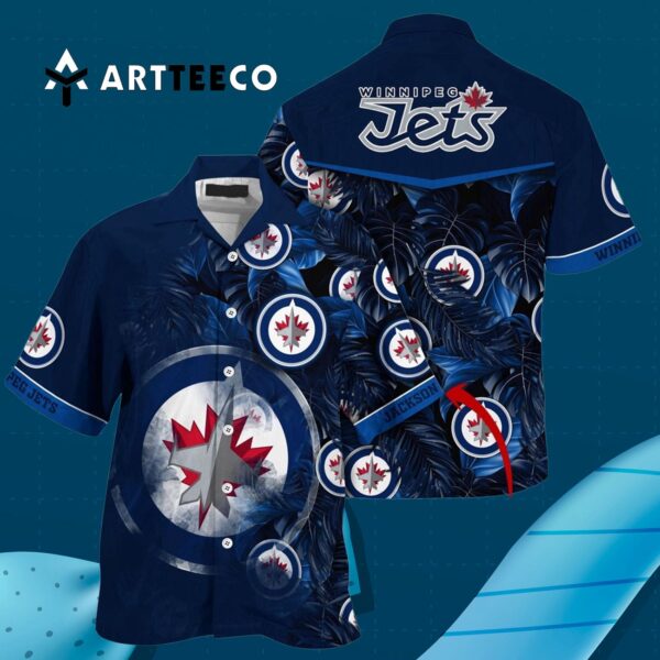 Winnipeg Jets Summer Hawaiian shirt 3