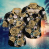 Anaheim Ducks Midnight Floral Elegance Hawaiian Shirt