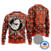 Anaheim Ducks Personalized Snow Tree Christmas Ugly Sweater