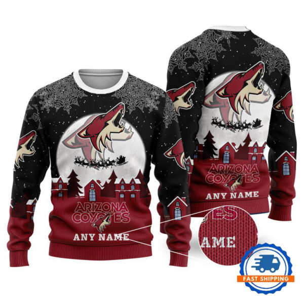 Arizona Coyotes Hockey New Design Litmited Christmas Ugly Sweater