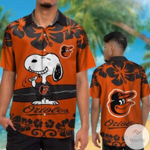 Baltimore Orioles Snoopy Hawaiian Shirt Tagotee
