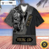 Black And White Viking God Happy Fathers Day Hawaiian Shirt