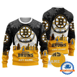 Boston Bruins Hockey New Design Litmited Christmas Ugly Sweater