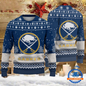 Buffalo Sabres Hockey Team Design New Christmas Ugly Sweater