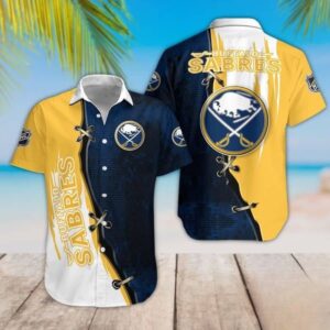 Buffalo Sabres Nautical Lace up Hawaiian Shirt