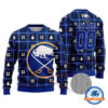 Buffalo Sabres Personalized Snow Tree Christmas Ugly Sweater