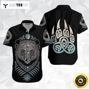 Celtic Bear Tattoo Viking Happy Fathers Day Hawaiian Shirt