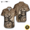Classic Cat Viking Happy Fathers Day Hawaiian Shirt