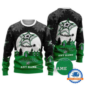Dallas Stars Hockey New Design Litmited Christmas Ugly Sweater
