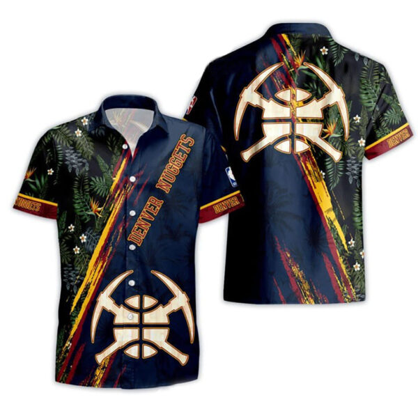 Denver Nuggets Bold Heritage Hawaiian Shirt