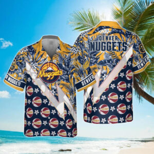 Denver Nuggets Electric Tropics Hawaiian Shirt